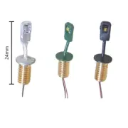 Compact and Easy to Install Metal LED Wall Lamp Posts for OO/HO Scale 5 Pack