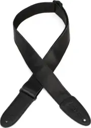 Levy's M7GP-BLK Garment Leather Guitar Strap - Black (3-pack) Bundle