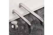 Brushed ZINC Kitchen Door Cabinet Drawer Handle Pulls 128MM