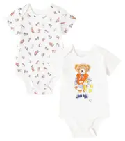 [Polo Ralph Lauren Kids] Polo Ralph Lauren Kids Baby set of 2 printed cotton bodysuits M 3 multicoloured