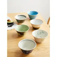 在飛比找ETMall東森購物網優惠-日本進口美濃燒碗餐具陶瓷碗日式碗釉下彩湯碗大號飯碗家用斗笠碗