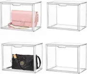 Large Capacity Stackable Cosmetic and Collectible Storage - Clear Acrylic Bins