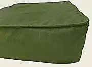 Box Cushion Cover- Square Patio Seat Chair Indoor Cushion Cover Polyester Green 28" Length x 28" breadth x 5" Thick (71cm x 71 cm x 12cm)