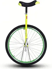 Heavy Duty Big Kid Unicycle Bike, 28 Inch Yellow Large Unisex Adult Tall People, for Height People 160-195Cm (63"-77"), for Outdoor Sports Durable TDF