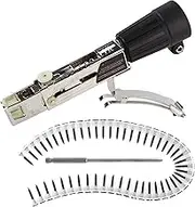 Screw Drill Chain Adapter with 50 Pieces Chain Nails Adjustable Electric Drill Attachment Woodworking Tool Automatic Chain Nail Gun Kit for Pist