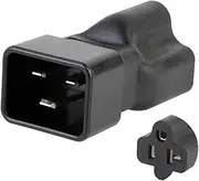 C20 to 5-15/ Power Adapter 3 Terminals Socket Adapter Male to Female Rewirable Power Connector Adaptor