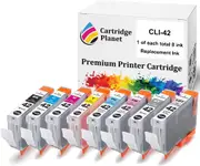 8 Pack (1BK,1C,1M,1Y,1GY,1LGY,1PC,1PM) Compatible Ink for Canon CLI-42 CLI42 for Canon PRO100 PRO100S