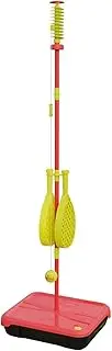 Swingball Classic All Surface Set, Real Tennis Ball, Championship Bats, All Surface Base with Integrated Carry Case for Transportation, for Ages 6+ to Adult, Classic Outdoor Games, Red and Yellow