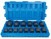 Action 605501402 - Impact Socket Set 1" Drive 14 Piece 6-Point Metric Blow Mould Case