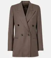 [Loro Piana] Loro Piana Aurora virgin wool blazer AU 6 brown