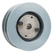 Cast Iron 4.75" Dual Groove Pulley 2 Belt B Section 5L with 5/8" Sheave Bushing