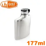 【GSI 美國 GLACIER STAINLESS HIP FLASK 不銹鋼酒壺 177ML】66106/隨身飲料杯
