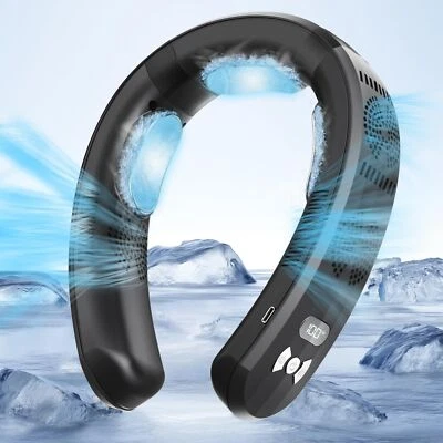 Portable Neck Air Conditioner Fan,Bladeless Fans,Long Endurance Limited Versi...