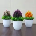 Home Decor Fake Potted Plastic Plant Artificial Flower Simulation Bonsai