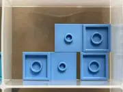 LEGO Parts - Medium Blue Plate 2 x 2 1 Stud Center (Jumper) - No 87580 - QTY 5