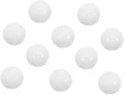 KONTONTY 10pcs Roulette Beads Festival Wheel Beads Acrylic White