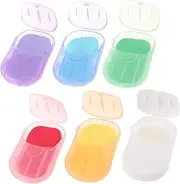120 Sheets Outdoor Accessory Paper Soap Travel Wash Travel Soap Camping Accessories Hiking Soap Paper Portable Soap Paper Camping Soap Paper Camping Accessory Pp