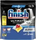 Finish Powerball Ultimate All In 1 Lemon Sparkle Dishwashing Tablets 100 Pack