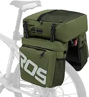 [Roswheel] 14892 3 in 1 Multifunction Bike Bicycle Rear Rack Panniers Back Seat Cargo Trunk - Army Green