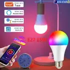 E27 15W LED WIFI Bluetooth Bulb Light Globe For Alexa Google Home RGB Color Lamp