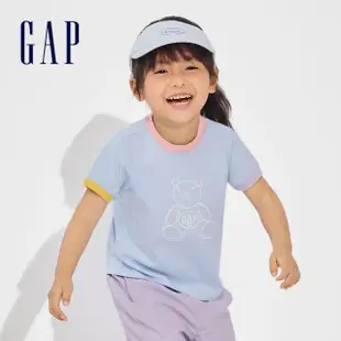 【GAP】兒童裝 Logo純棉圓領短袖T恤-多色可選(890880)