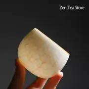 Ru Kiln White Porcelain Open Film Tasting Cup Tea Bowl Tea Cup Kung Fu Tea Set