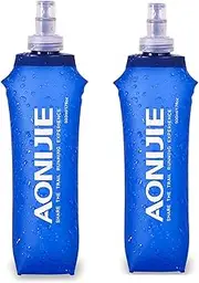 250ML/450ML/500ML Running Soft Flask Folding Collapsible Water Bottle Running Cycling Climbing Water Bottle (500ML-2PCS)