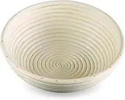 Frieling Premium Brotform Round Bread Proofing Basket, 10", Natural Cane
