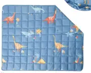 Rosmarus Kids Weighted Blanket Dinosaur Blue 8 Pounds 41” X 60” NWT
