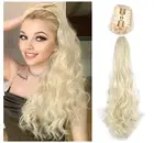 Blonde Ponytail Extension 22 Inch 150g/pack Hair Clips Claw Ponytail (88H613#)
