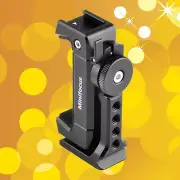 Phone Tripod Mount w Cold Shoe Arca Mount Metal Clamp Video Rig for iPhone 13 14