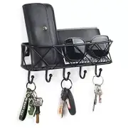 Key Holder for Wall Decorative, Entryway Key Hooks, Wall Mounted Key Rack