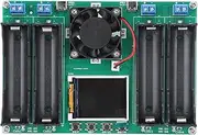 ZenithAur Battery Capacity Tester, DC5V LCD Display with 4 Bay Charger for Comprehensive Battery Capacity and Voltage Testing