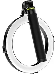8 Inch Folding Phone Selfie Ring Light Beauty Light 3 Lig ng Modes Dimmable USB Powered with Extended Rod Desktop Tripod Phone Holder for Live Streaming Online Video Makeup Black One Size