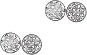 [SHERCHPRY] 2sets Elegant Decorative Brooch Pin Stick Magnetic Christmas Alloy Corsage 2pcs*2