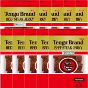 Tengu Beef Jerky Thinly Sliced ​​93g x 10 Bags (Made in Japan) Snacks Tengu