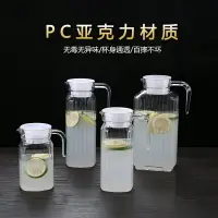 在飛比找樂天市場購物網優惠-冷水壺 壓克力冷水壺PC洋酒調酒啤酒扎壺餐廳酒吧果汁壺塑料防