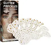 Glitter Face Stickers, Makeup Patches Decorations, Festival Facial Glitter Decals, Waterproof Face Jewels for Concerts and Festivals, Temporary Sticker, Convenient and Easy to Apply