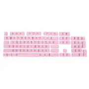 Mechanical Keyboard Keycaps 1 Set Keyboard Replacement ABS 104 Keys, Pink