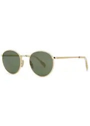 Celine Gold-tone Round-frame Sunglasses