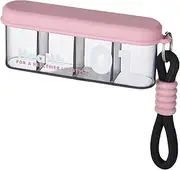 Travel Pill Organizer - Pill Holder for Purse - Medicine Container Holder with Multi-compartment for Medication Management at Home Daily Use Vacation Trip Work