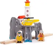 Lighthouse 4-Way Tunnel, Wooden Toys, Bigjigs Train Accessories, Train Tunnel, Wooden Train Set, Wooden Railway, Wooden Train Track Accessories, Tunnel for Kids