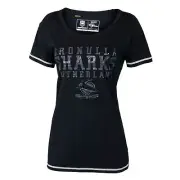 NRL Cronulla Sharks Supporter T-Shirt - LADIES - Size 10