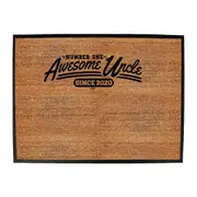 Awesome Uncle Since 2020 - Funny Novelty Doormat Man Cave Floor mat
