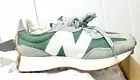 New Balance 327 Casual Sneakers Shoes Women 7 /Men 5.5 Green Jupiter White NEW