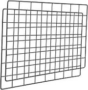 Hoement 2pcs Metal Grid Wall Panels for Photo Display Elegant Grid Decor for Home Walls Creative Mesh Design for Spaces
