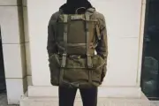 WW2 US M1945 Haversack Military Backpack Combo Set X Strap Canvas Green Belt