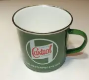 Triumph TR3 TR3A TR4 TR4A TR6 TR7 Spitfire New Castrol Coffee Mug Cup Tin Enamel
