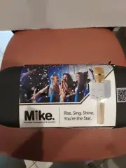 MIKE Portable Bluetooth Microphone & Speaker. Gold. Karaoke-mike. NEW.
