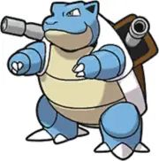 temporary tattoo - Set of two wrist size Blastoise (approx. 1.5" each)